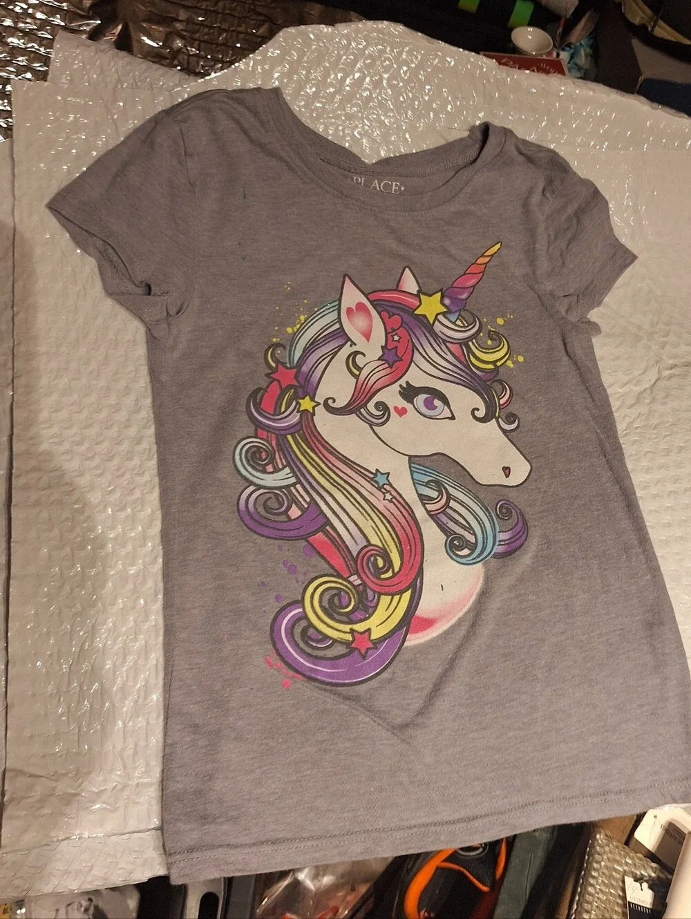Girls' Unicorn Graphic shirts with Pink Accents